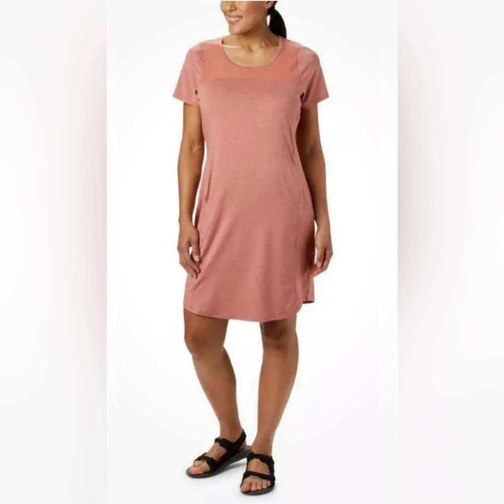 NWOT COLUMBIA Womens PLACE TO PLACE II DRESS - Dark Coral - Size S - 1476186